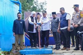 Khofifah Resmikan SPAM, Ribuan Warga Singosari Malang Terbebas Krisis Air Bersih Saat Kemarau