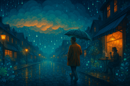 Awan yang Mengambang Terlalu Nyaman di Atas Kota