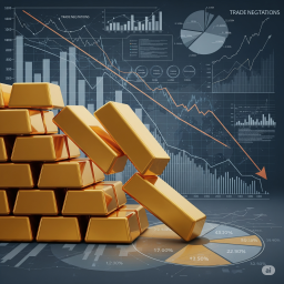 Emas Perpanjang Penurunan Seiring Kemajuan Negosiasi Dagang AS dengan Mitra Utama