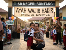 Neni: Ayah Wajib Antar Anak Sekolah di Hari Pertama