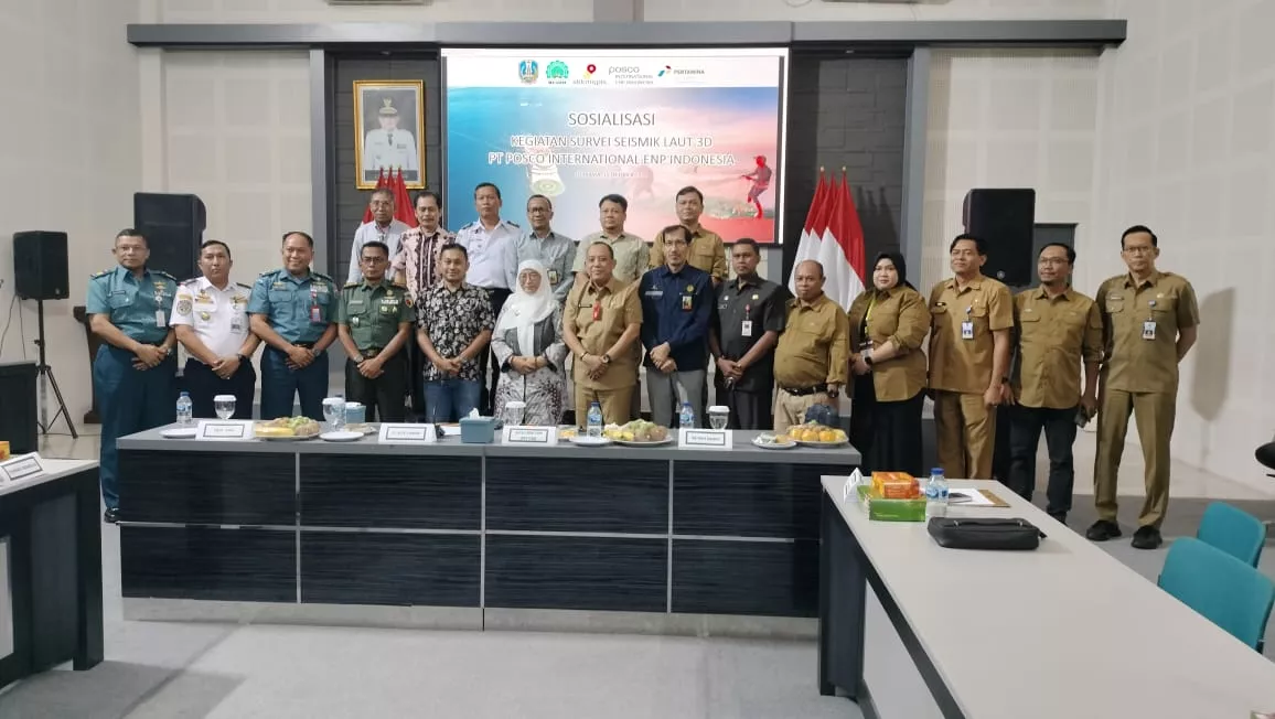 Dinas ESDM Jatim dan PT Posco International ENP Sosialisasi Survei Seimik Laut 3D