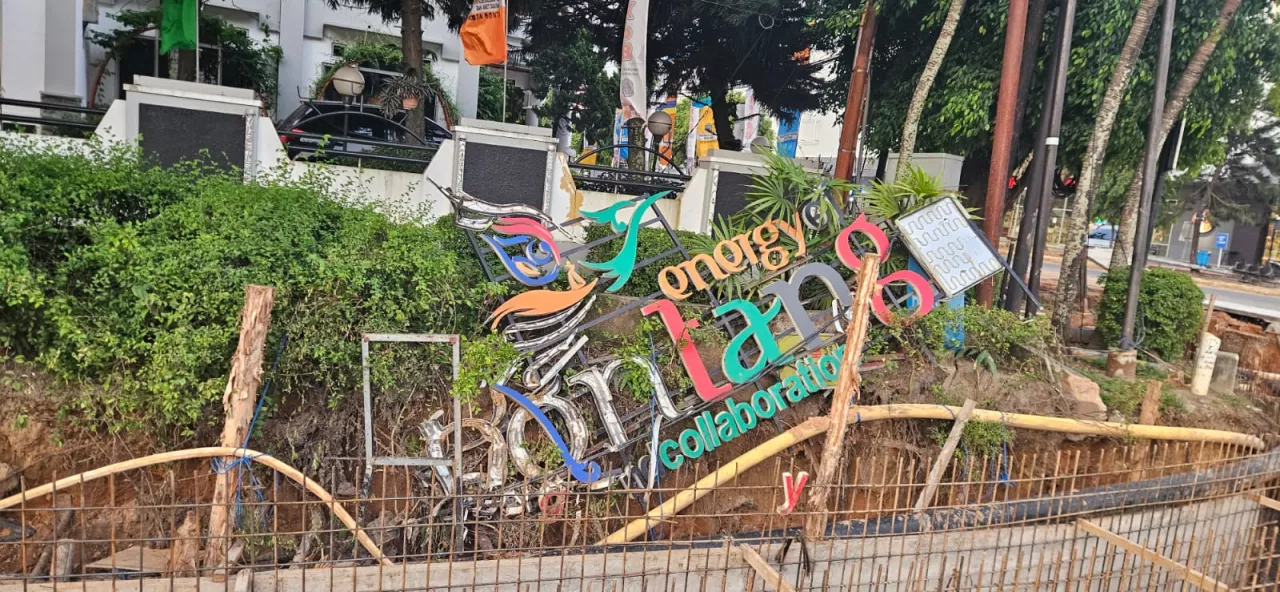 Ornamen di Bontang Rusak, Sahib Minta Kontraktor Bertanggung Jawab