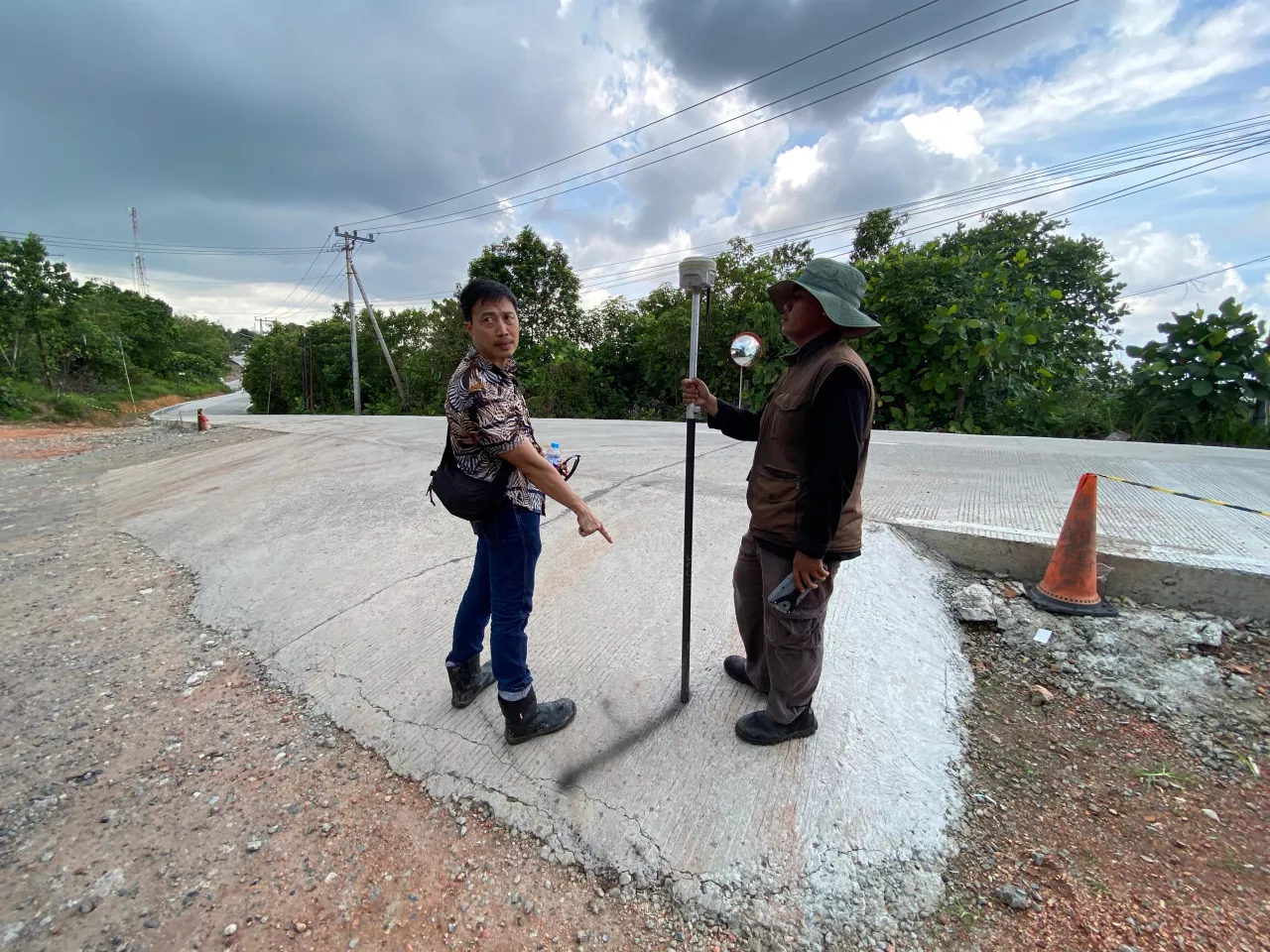 Proses PS di lokasi tanah sengketa, kawasan Kariangau, Balikpapan Barat, Jumat 19 September 2025.