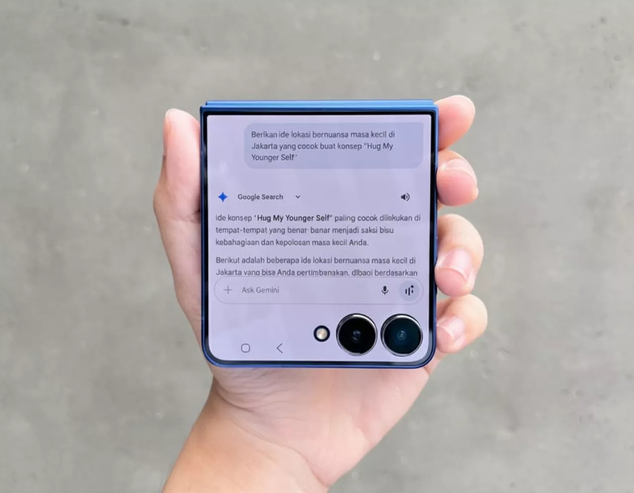 Dari Ide hingga Visual: Semua Bisa di Galaxy Z Flip7 Berkat Gemini AI