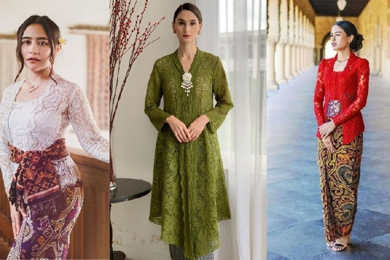 Penggunaan kebaya modern saat ini.