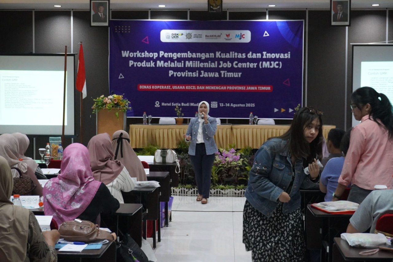 Saat pemberian materi kepada pelaku UMKM