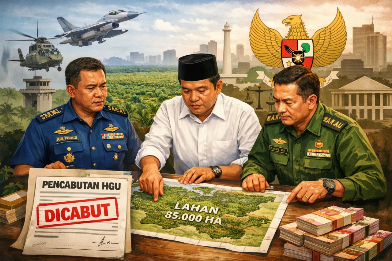 Menteri Nusron Sepakati Pencabutan HGU 85 Ribu Hektare di Lahan Kemenhan