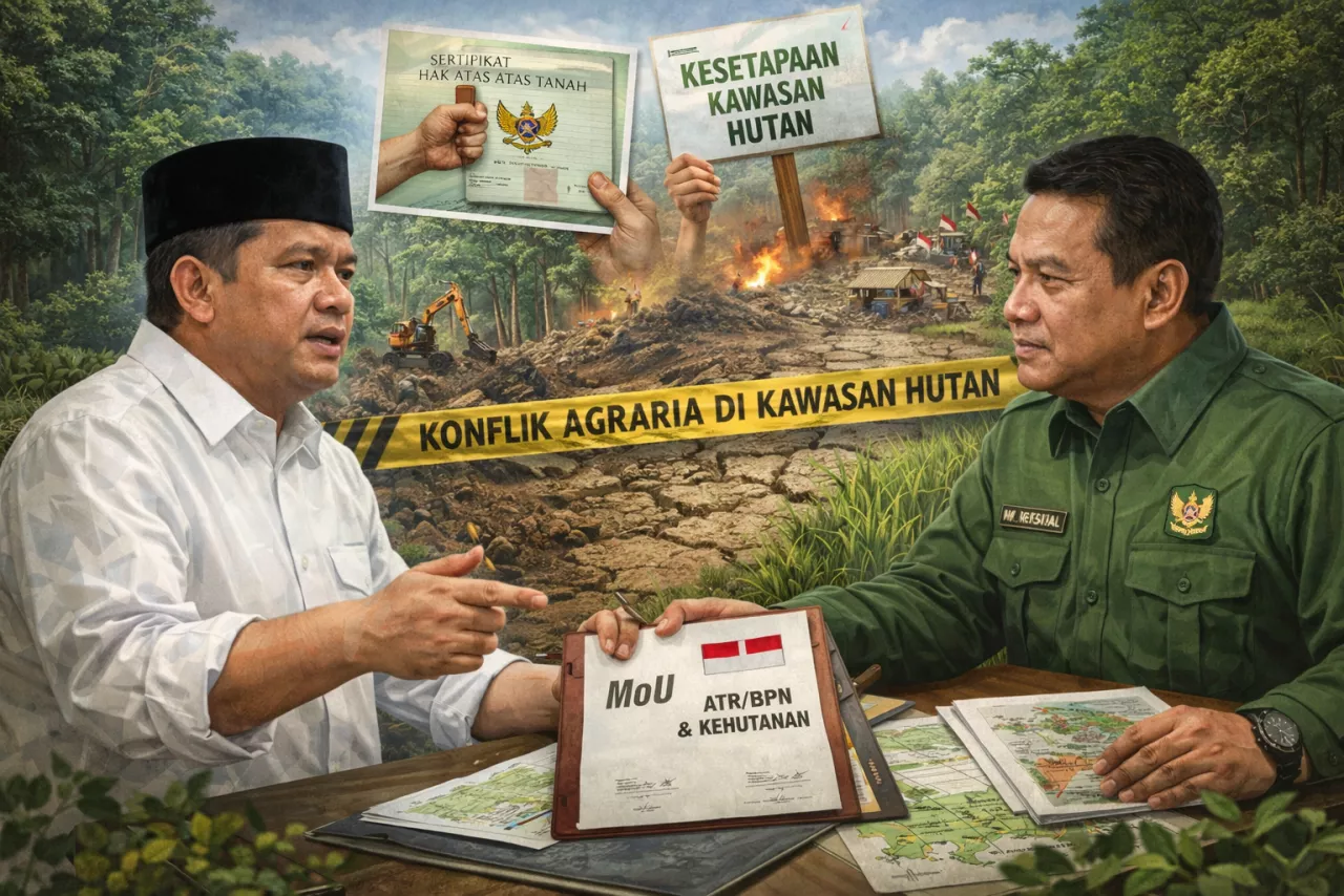 Atasi Konflik Agraria di Kawasan Hutan, Menteri Nusron Pegang MoU dengan Kementerian Kehutanan