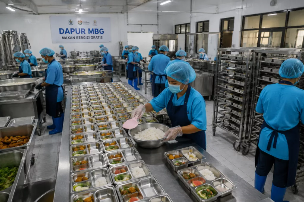 Suasana di sebuah dapur MBG. (ist)