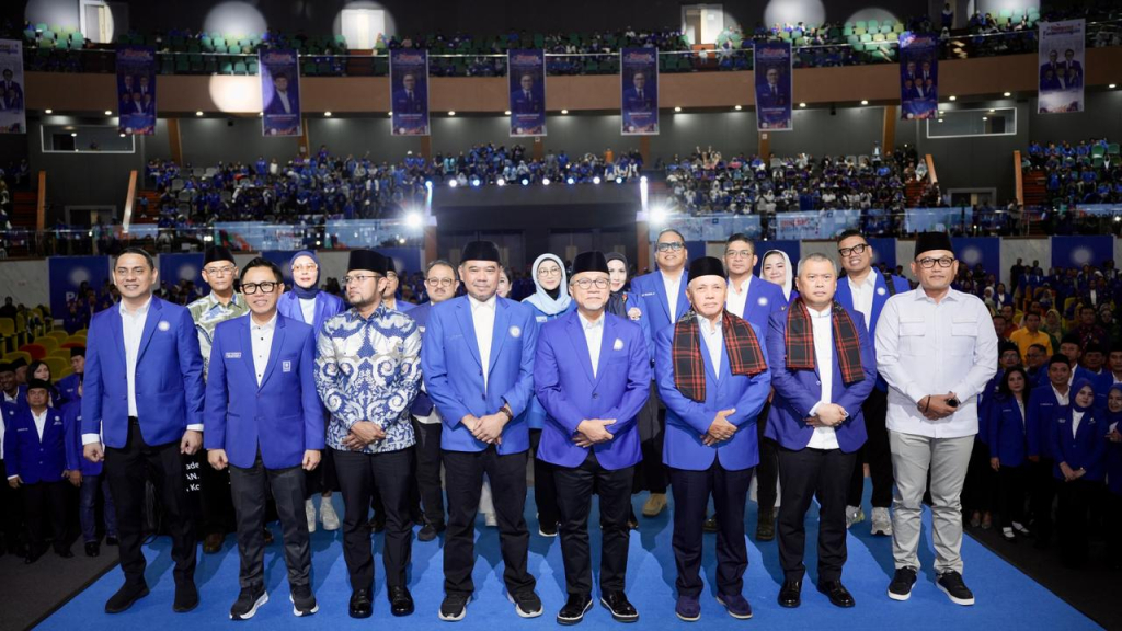 Para tokoh yang hadir dalam pelantikan pengurus PAN di tingkat provinsi dan kabupaten/kota se-Kaltim di konvention hall Sempaja, Sabtu, 25 April 2026.
