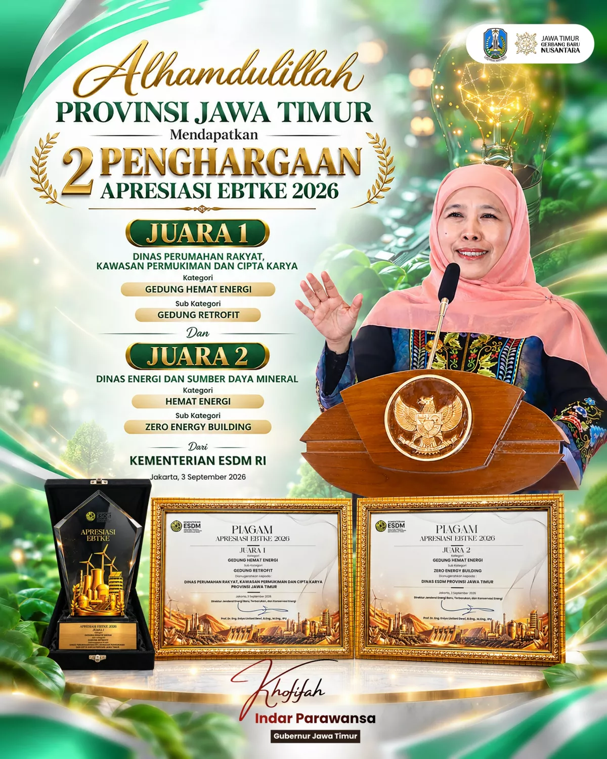 Grafis Khofifah Indar Parawansa