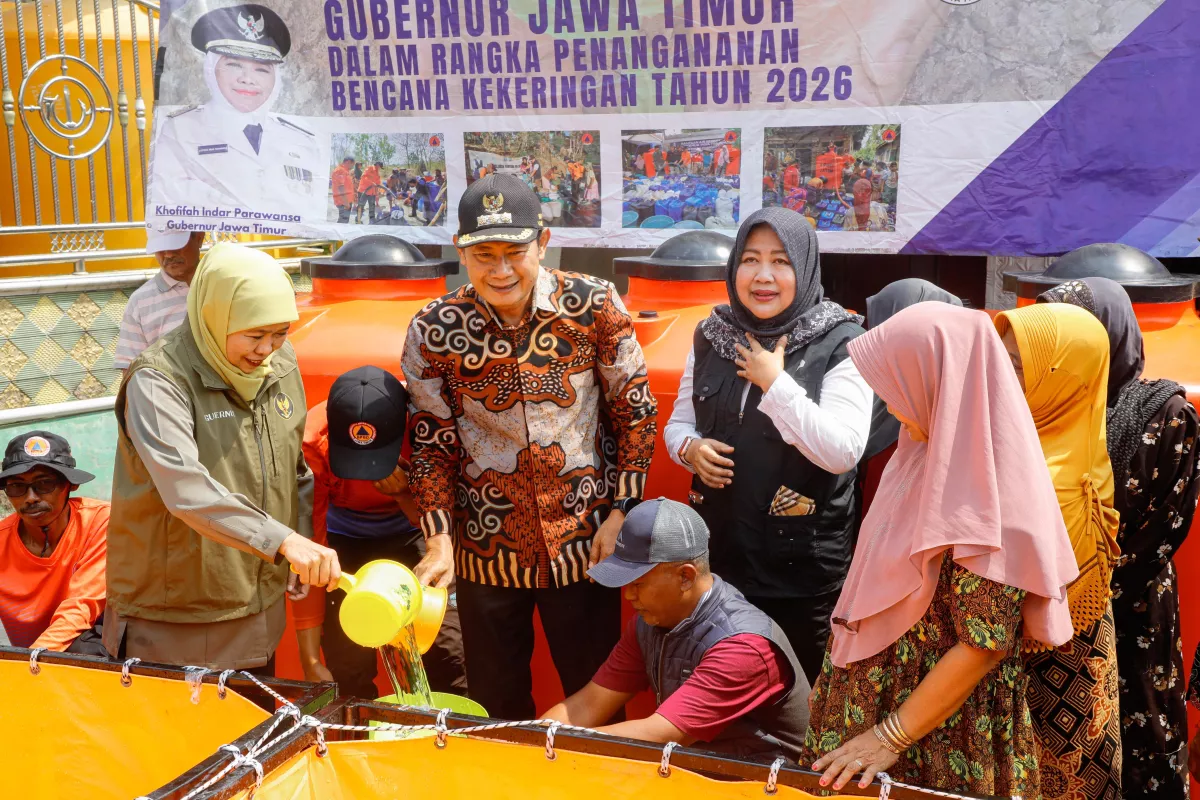 Khofifah Petakan Sumber Air Lamongan