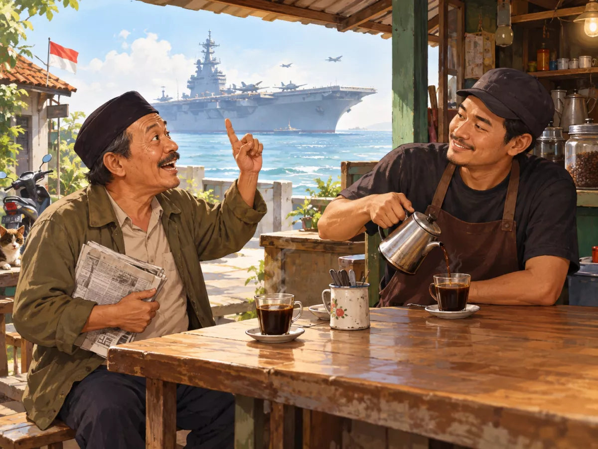Kapal Induk dan Kopi Kang Bari
