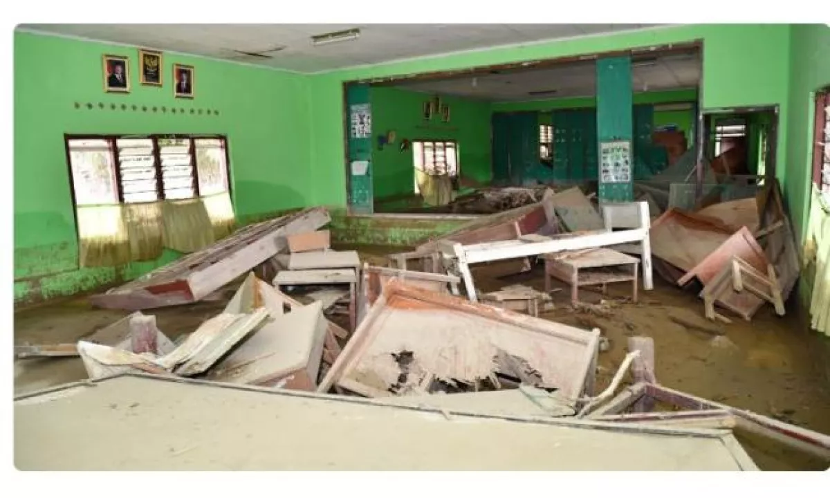 Sekolah rusak terkena bencana alam. (ist)