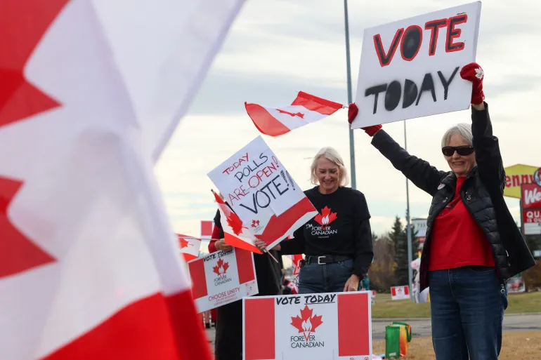 Peserta referendum Alberta. (Reuters)