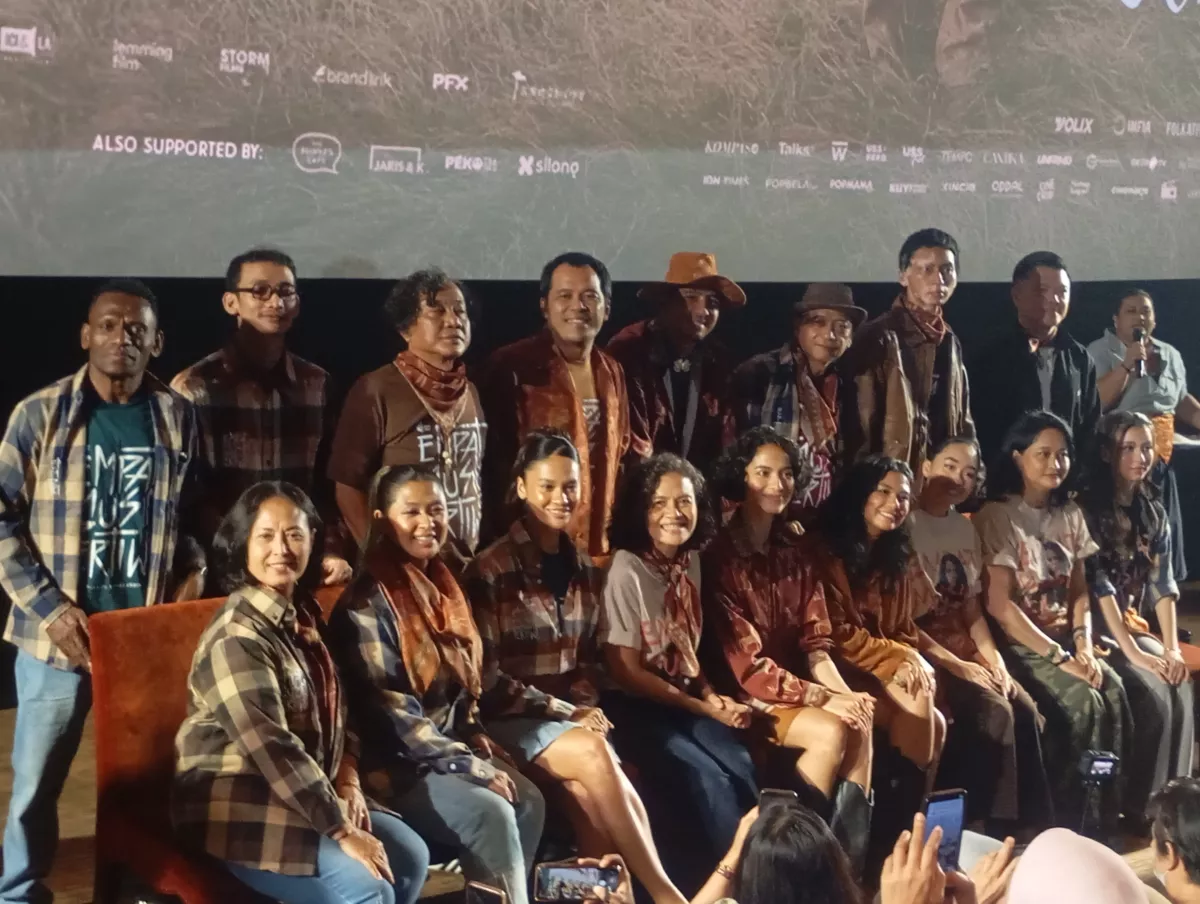 Press screening film Empat Musim Pertiwi. (Robby Go)