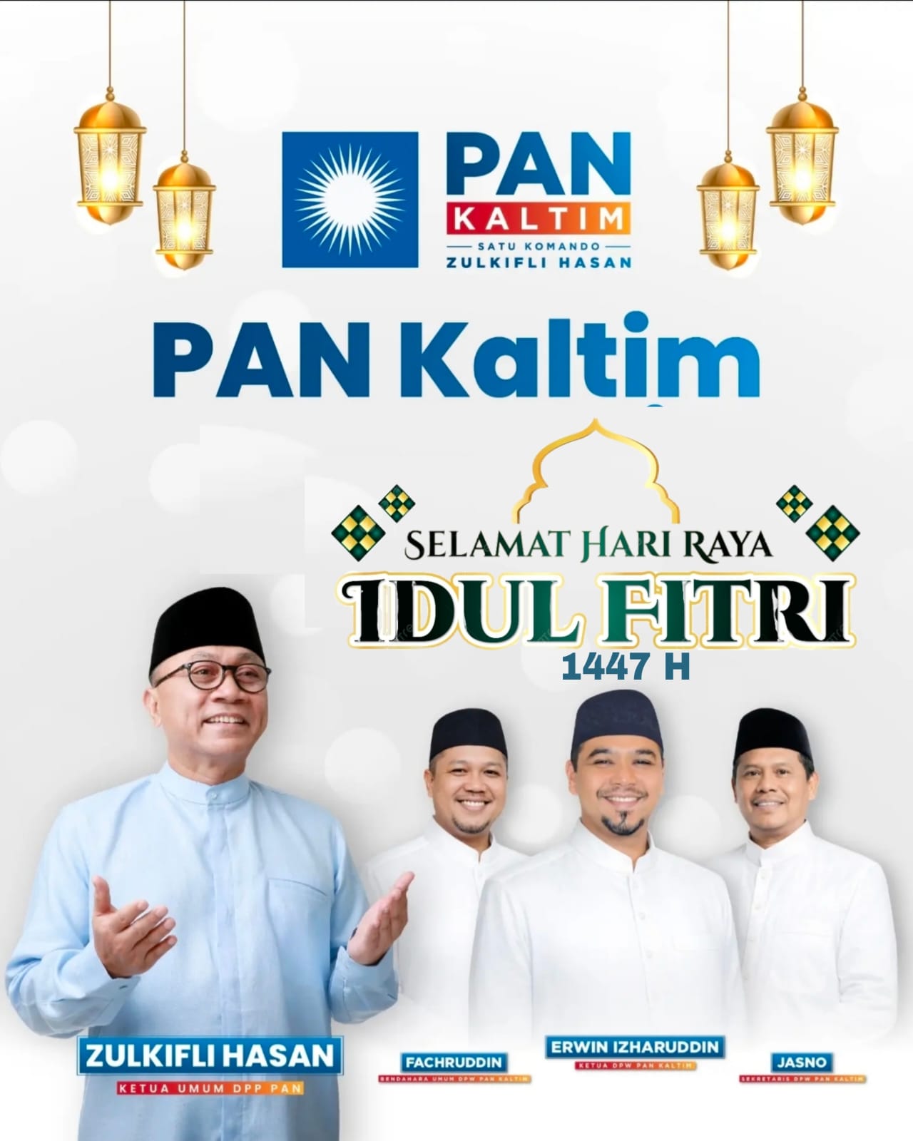 Ucapan Idulfitri PAN Kaltim
